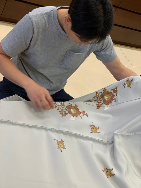アトリエ品川作品展より 訪問着「唐花」