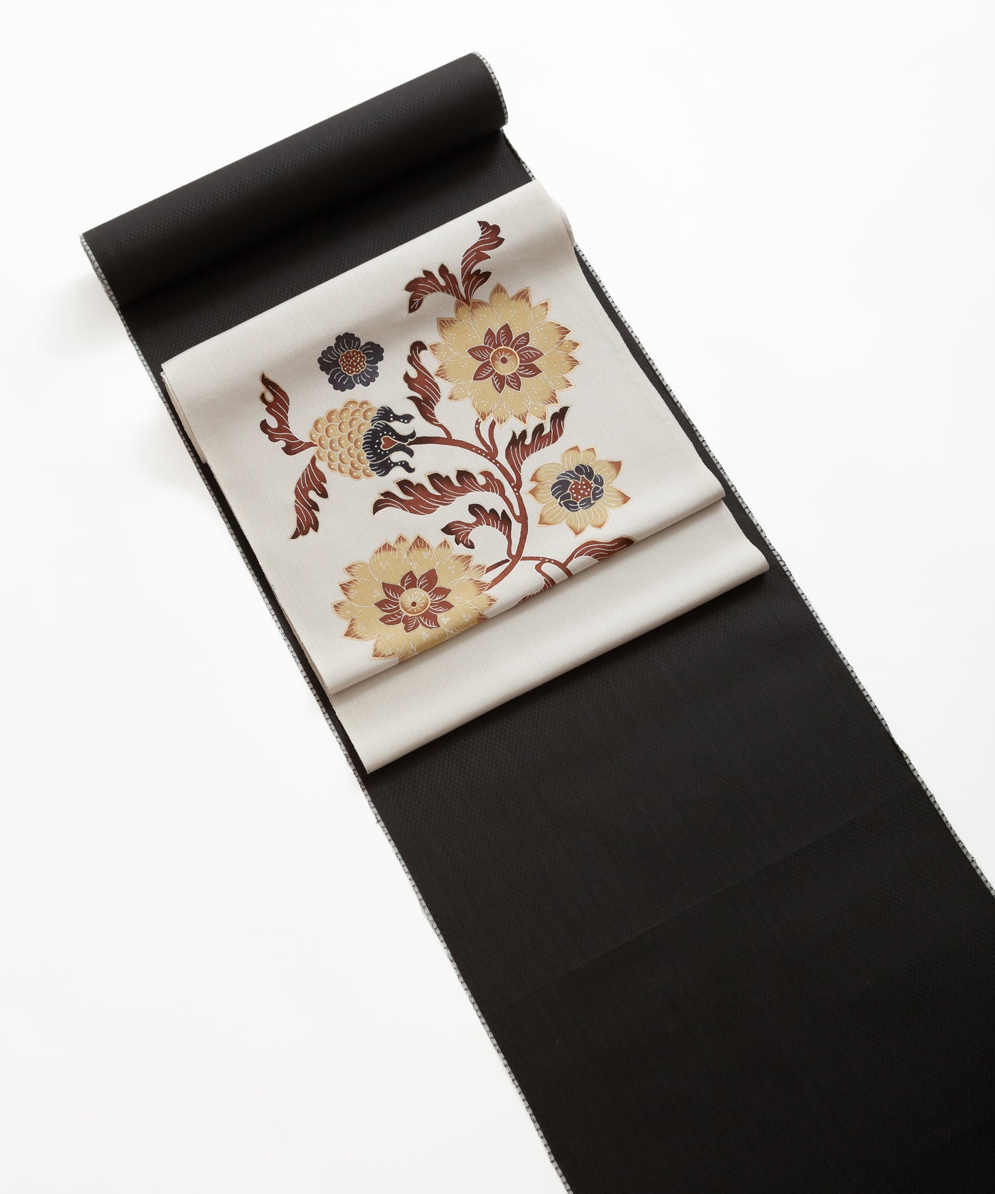山下芙美子 黒八丈「小市松」