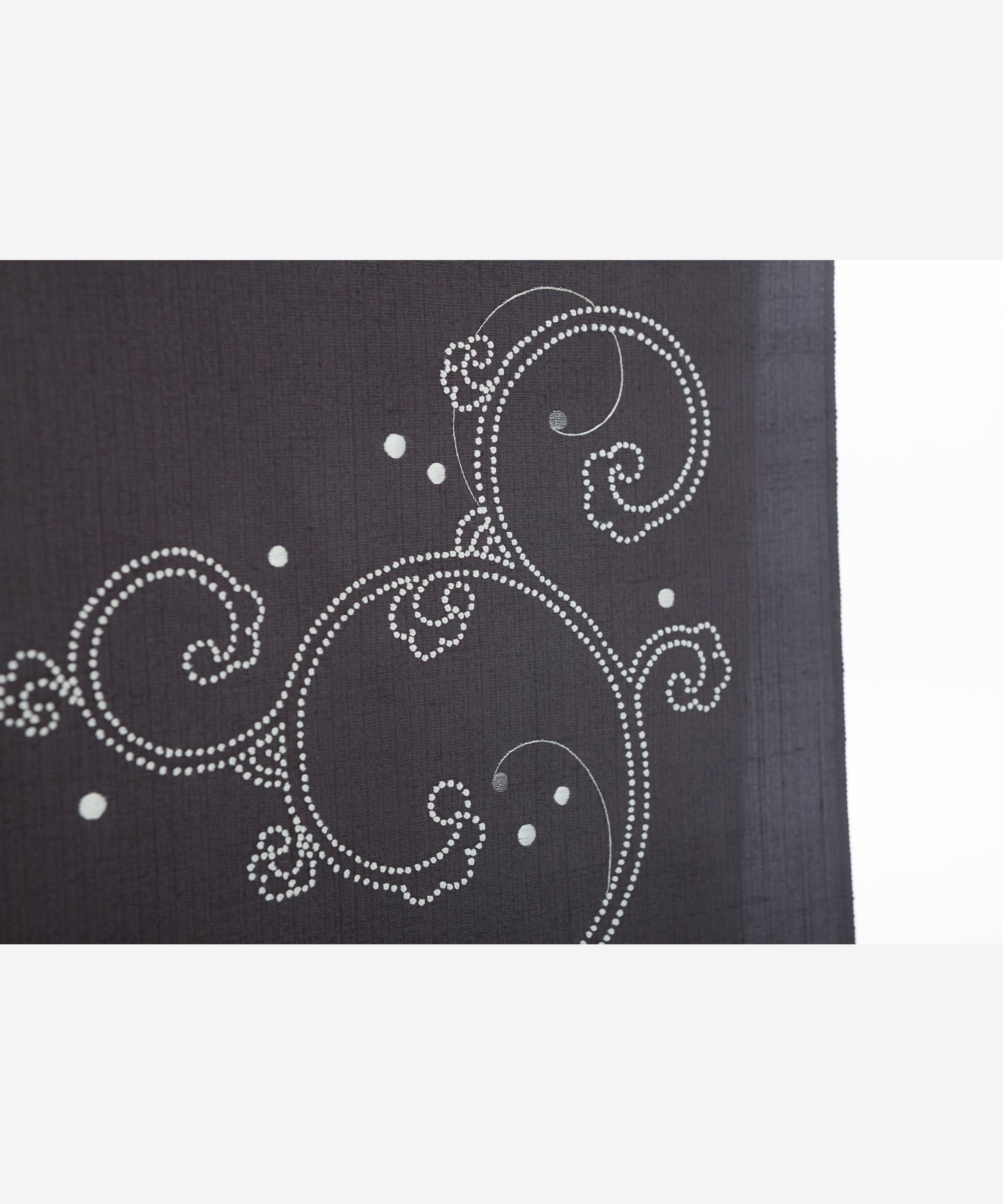 相良刺繍九寸名古屋帯 波がしら唐草
