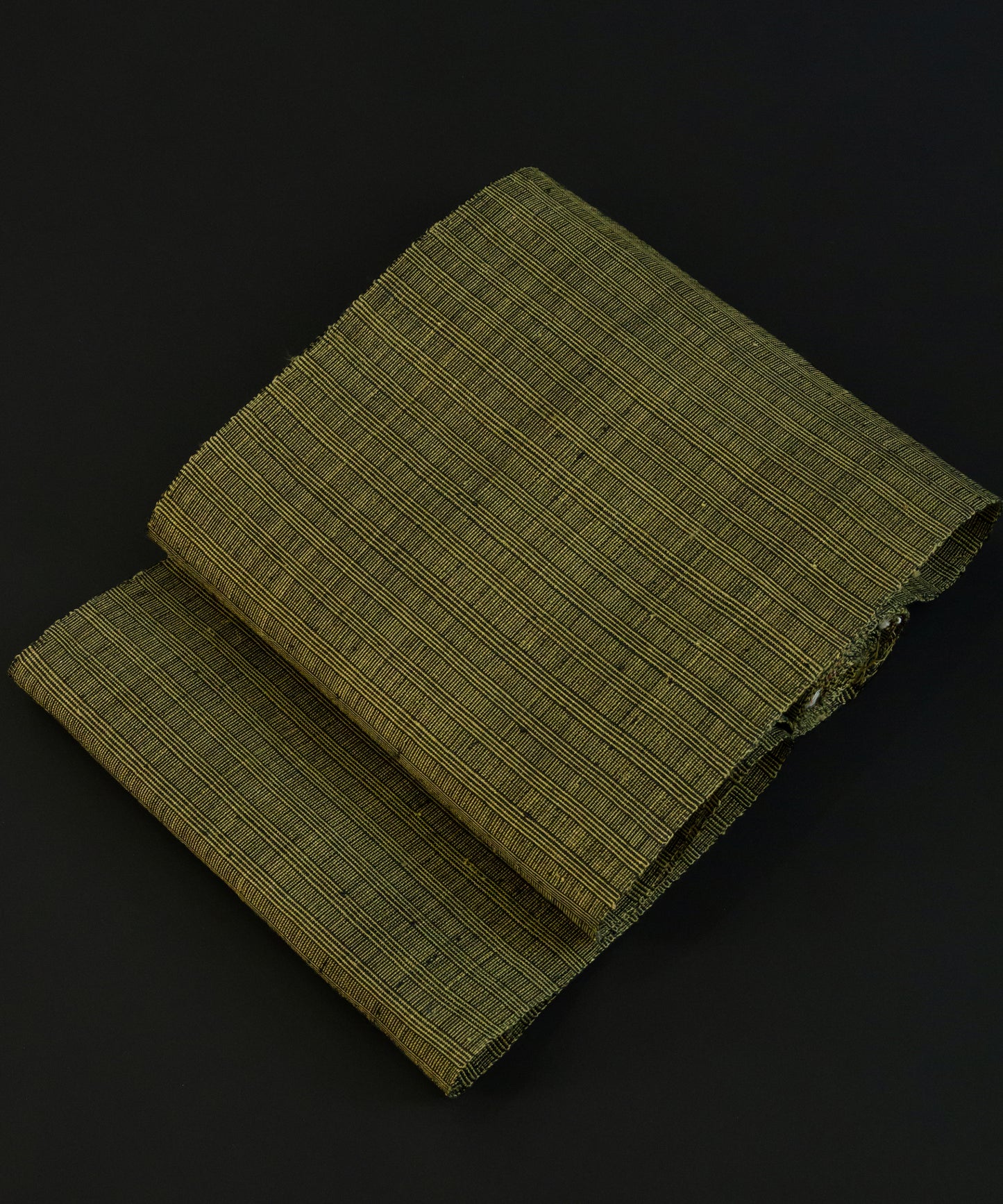 重要無形文化財 越後上布八寸名古屋帯 制作上村昭一