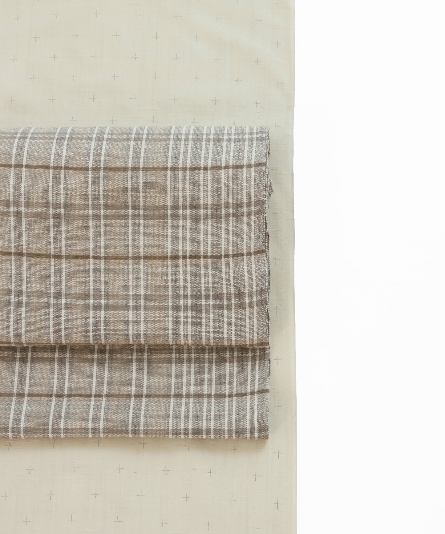 丹波布八寸帯 塚口佳代作「栗、こぶな草」