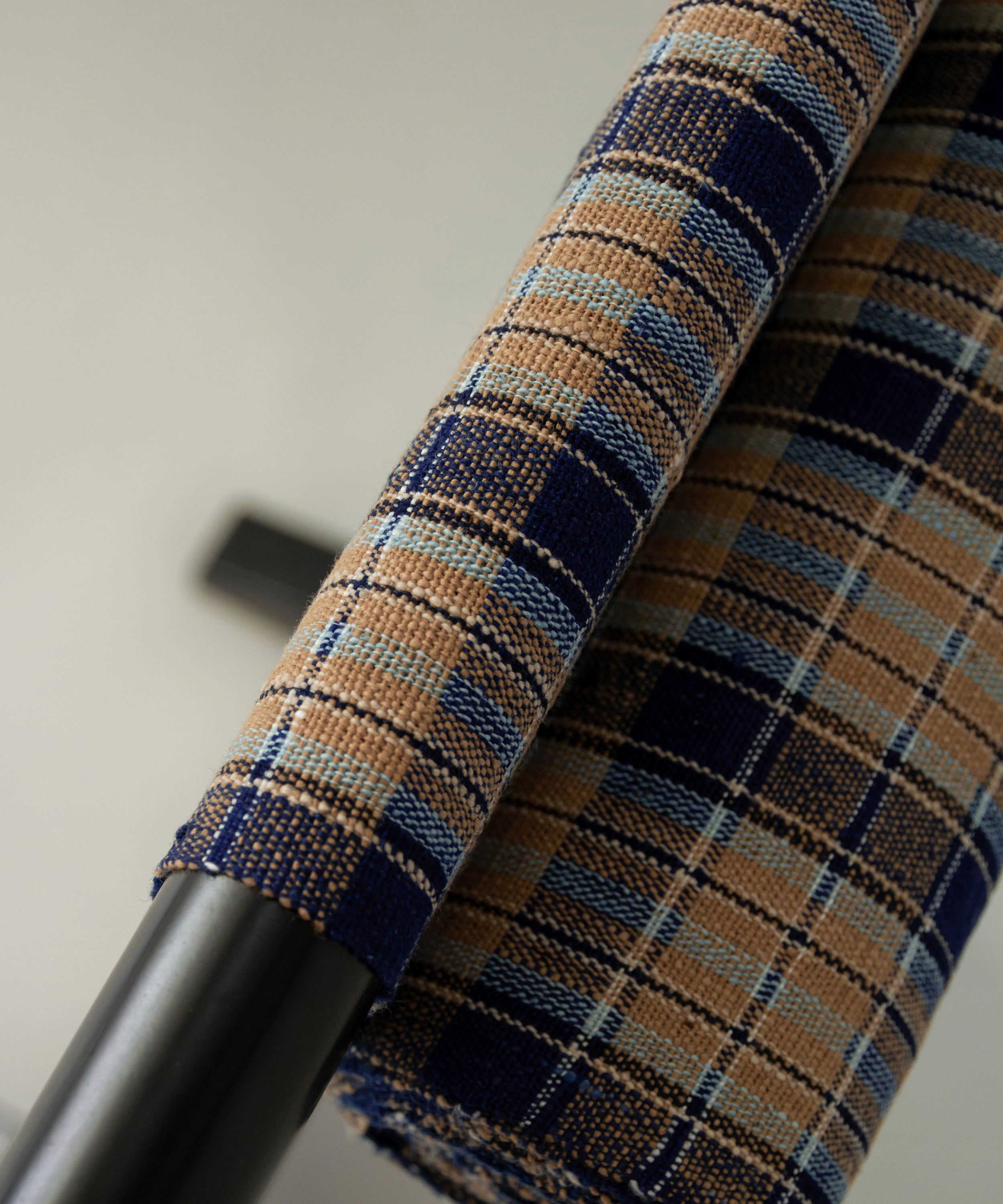 丹波布八寸帯 植木展子作「栗、藍」 – きものすぎをECサイト