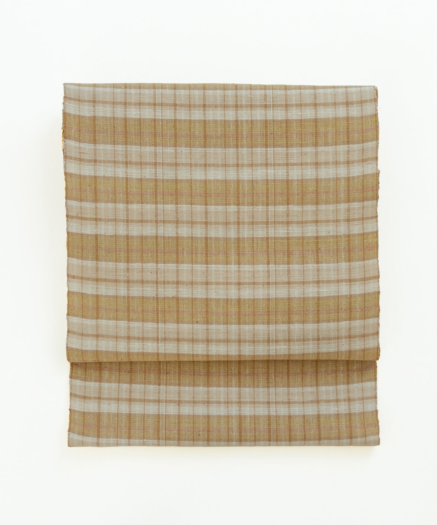 丹波布八寸帯 塚口佳代作「栗、すすき、梅」