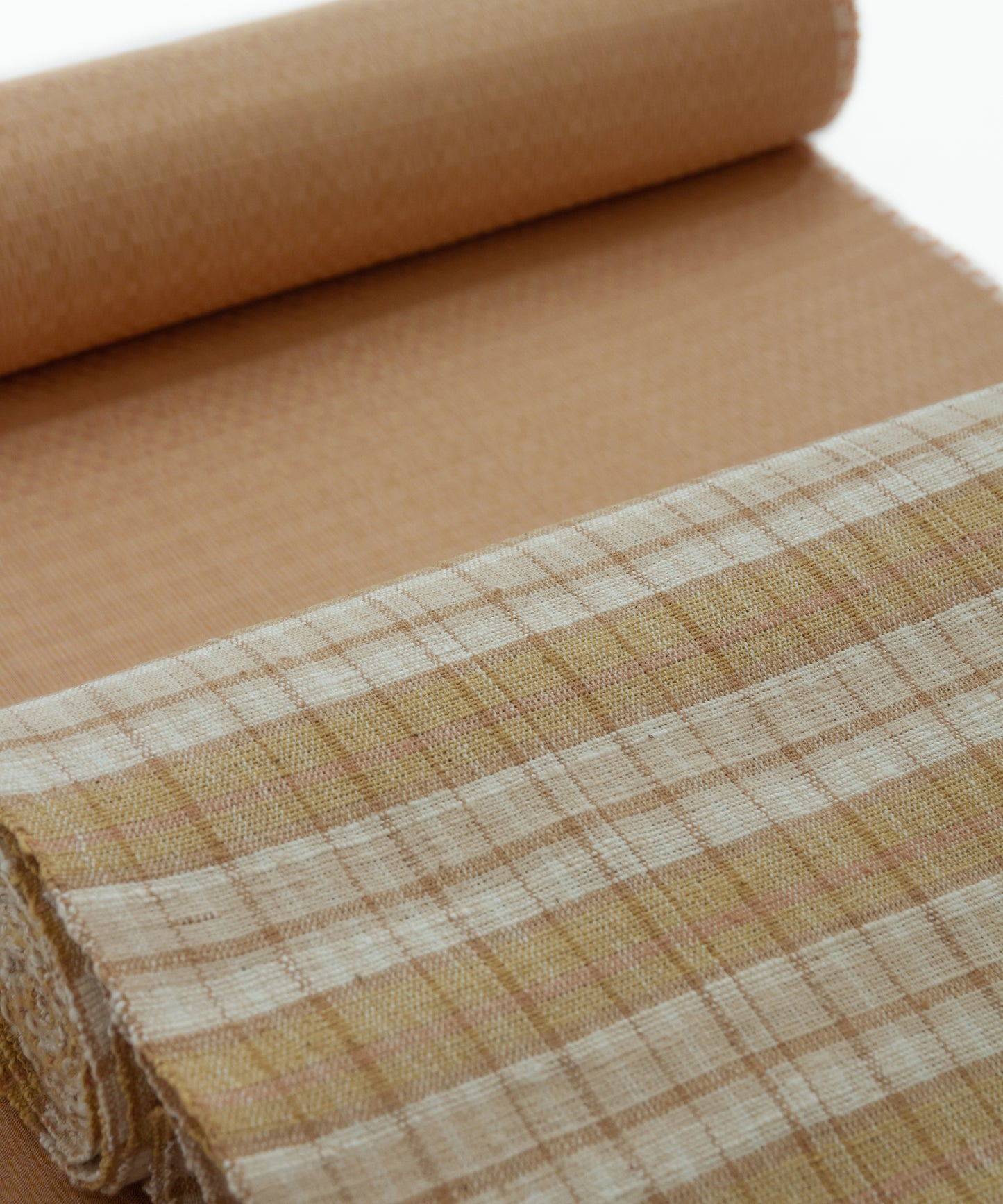 丹波布八寸帯 塚口佳代作「栗、すすき、梅」