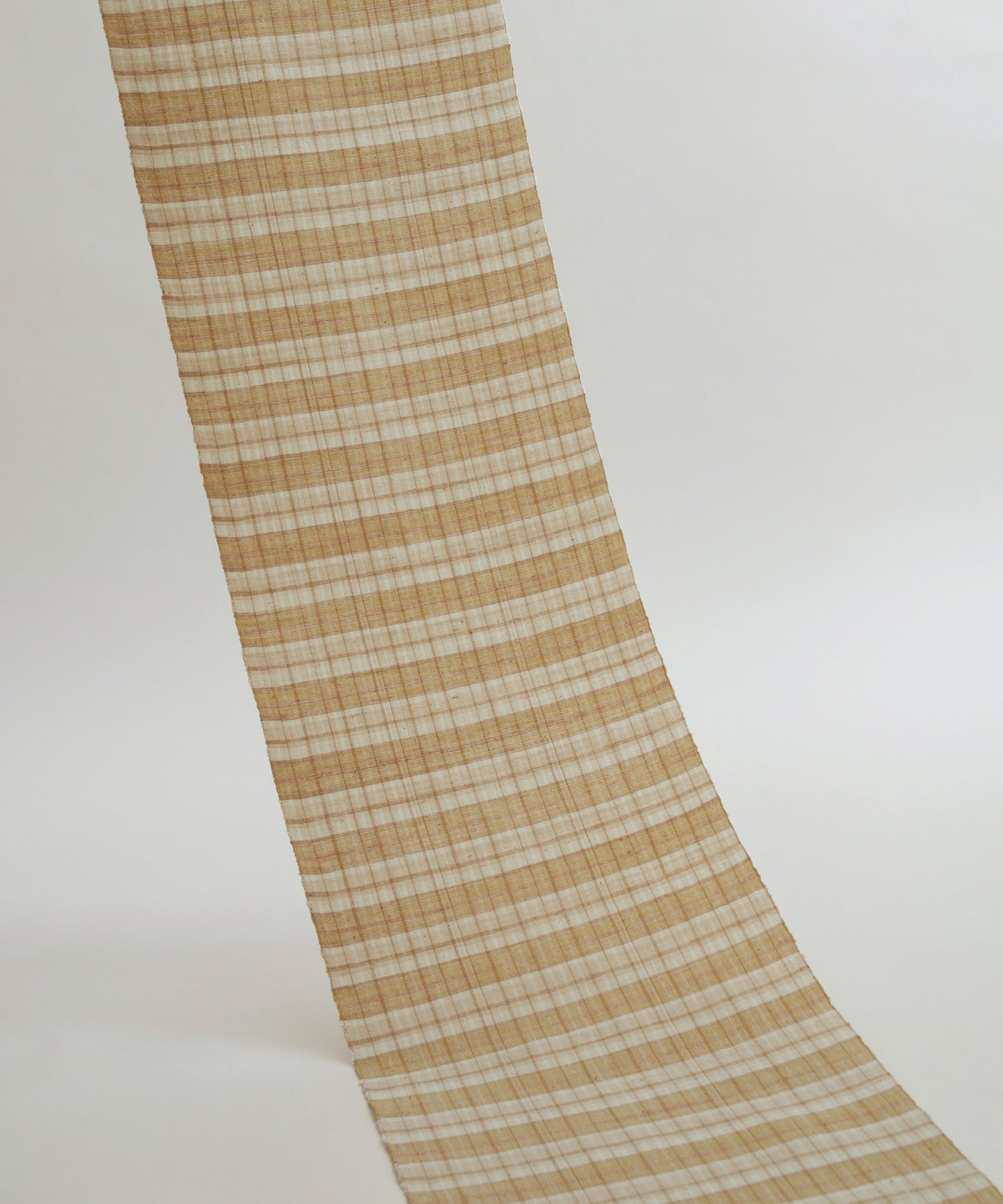 丹波布八寸帯 塚口佳代作「栗、すすき、梅」