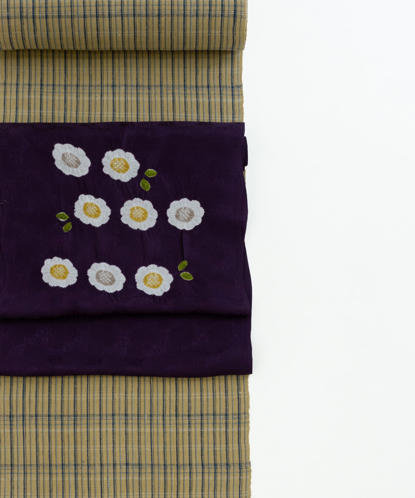 丹波布着尺 安部康子作「やしゃぶし、栗、藍」