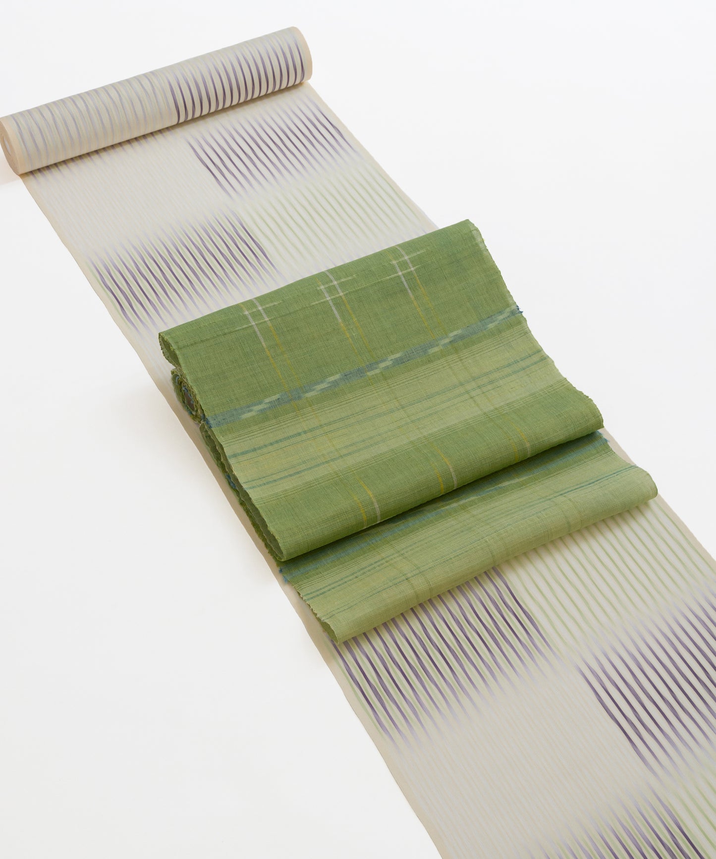 八重山上布九寸名古屋帯 白保織工房制作