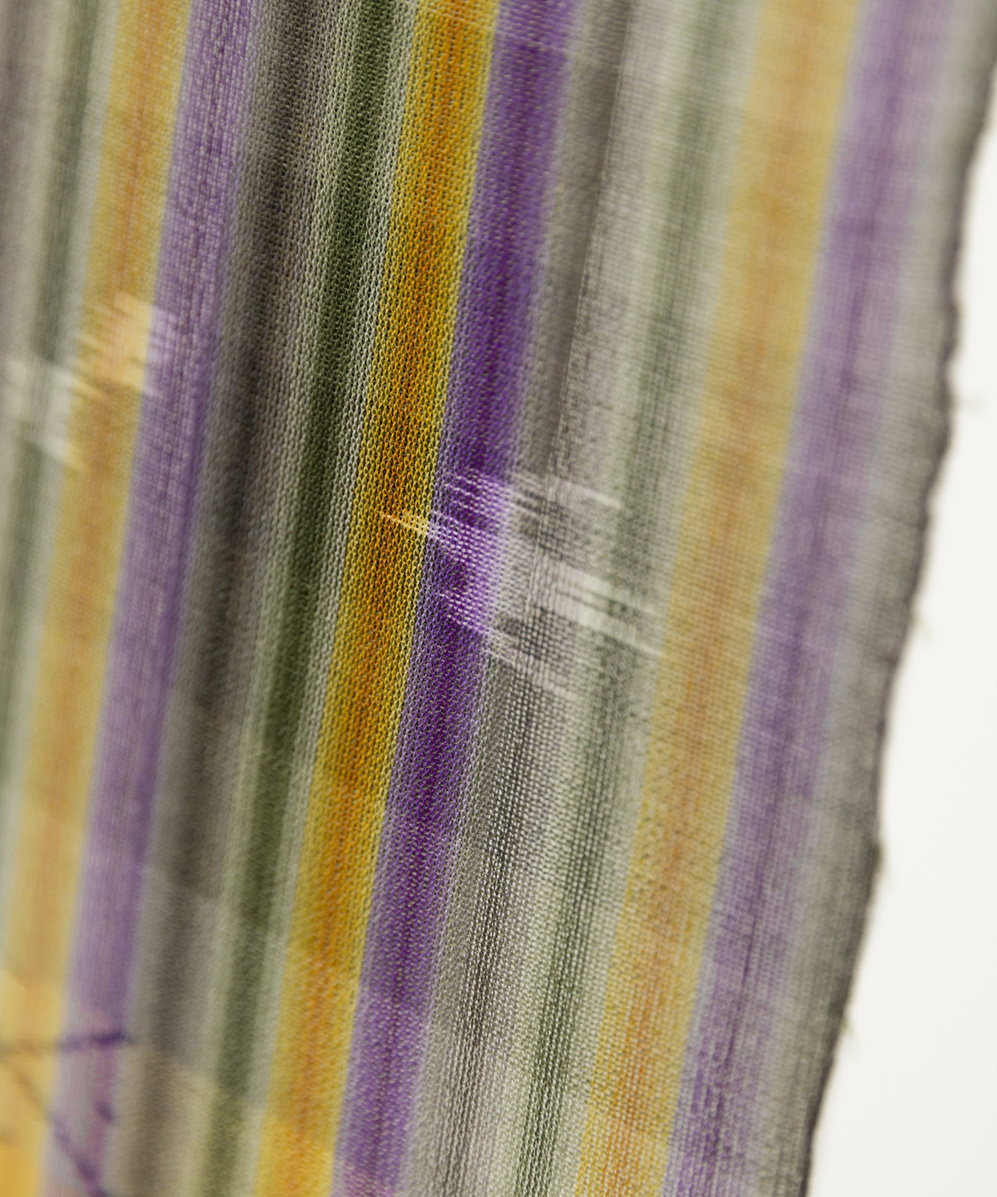 壁上布 琉球かすり着尺 大城誠光織物工房制作「四色の縦縞」