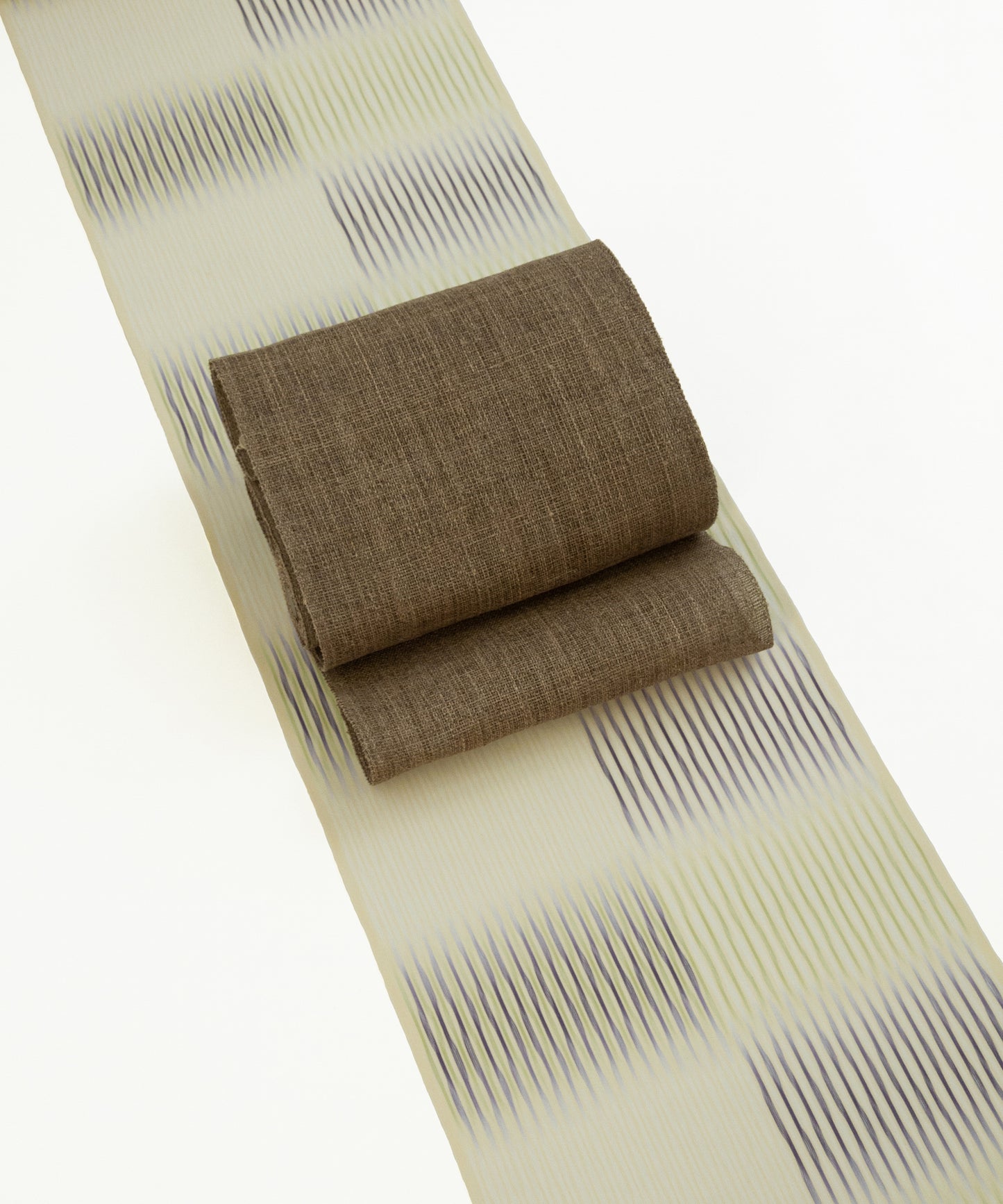 丹後藤布八寸名古屋帯 小西暢子制作 椿の花弁染め「木春無地」　＊価格はお気軽にお問い合わせくださいませ＊