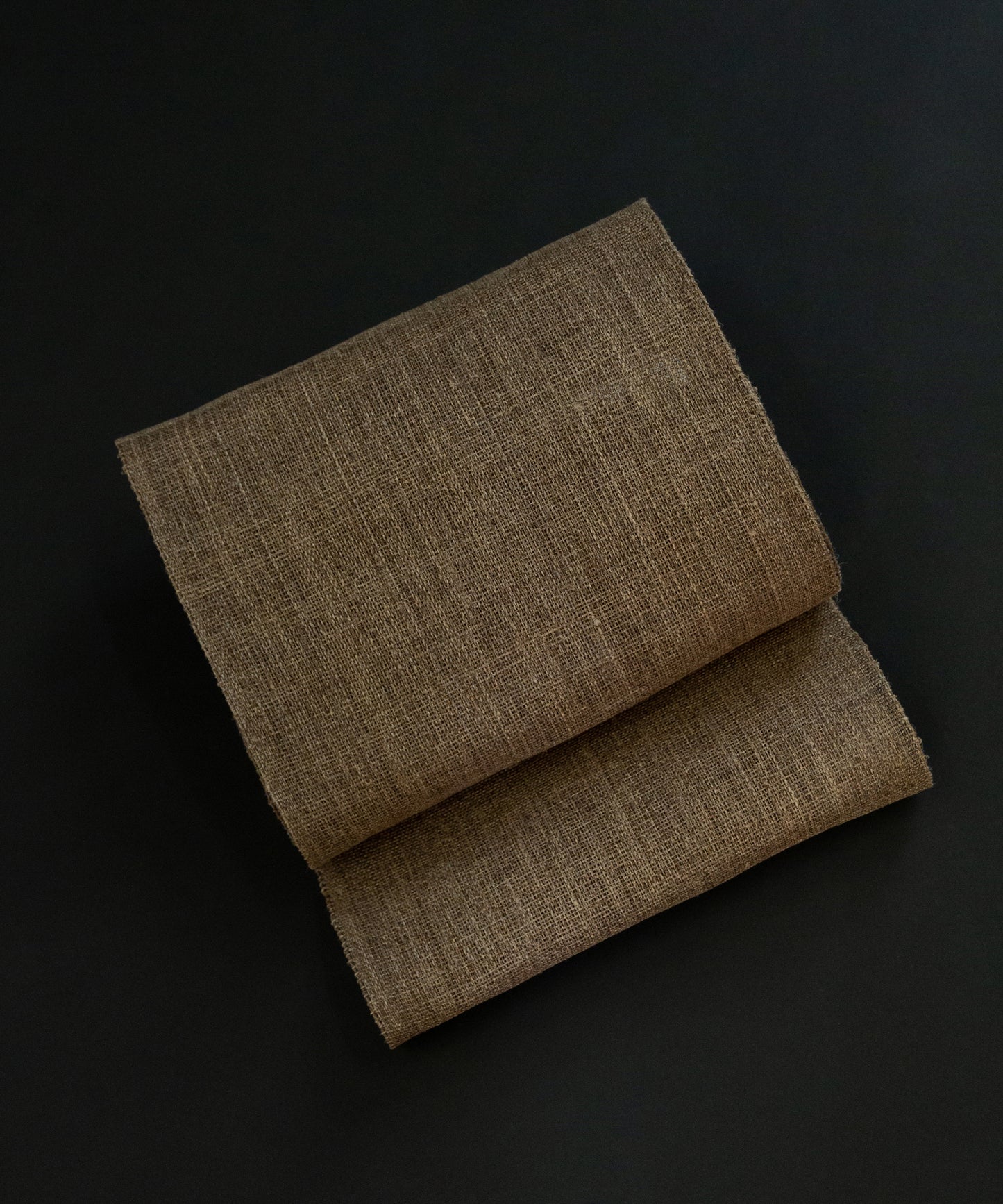 丹後藤布八寸名古屋帯 小西暢子制作 椿の花弁染め「木春無地」　＊価格はお気軽にお問い合わせくださいませ＊