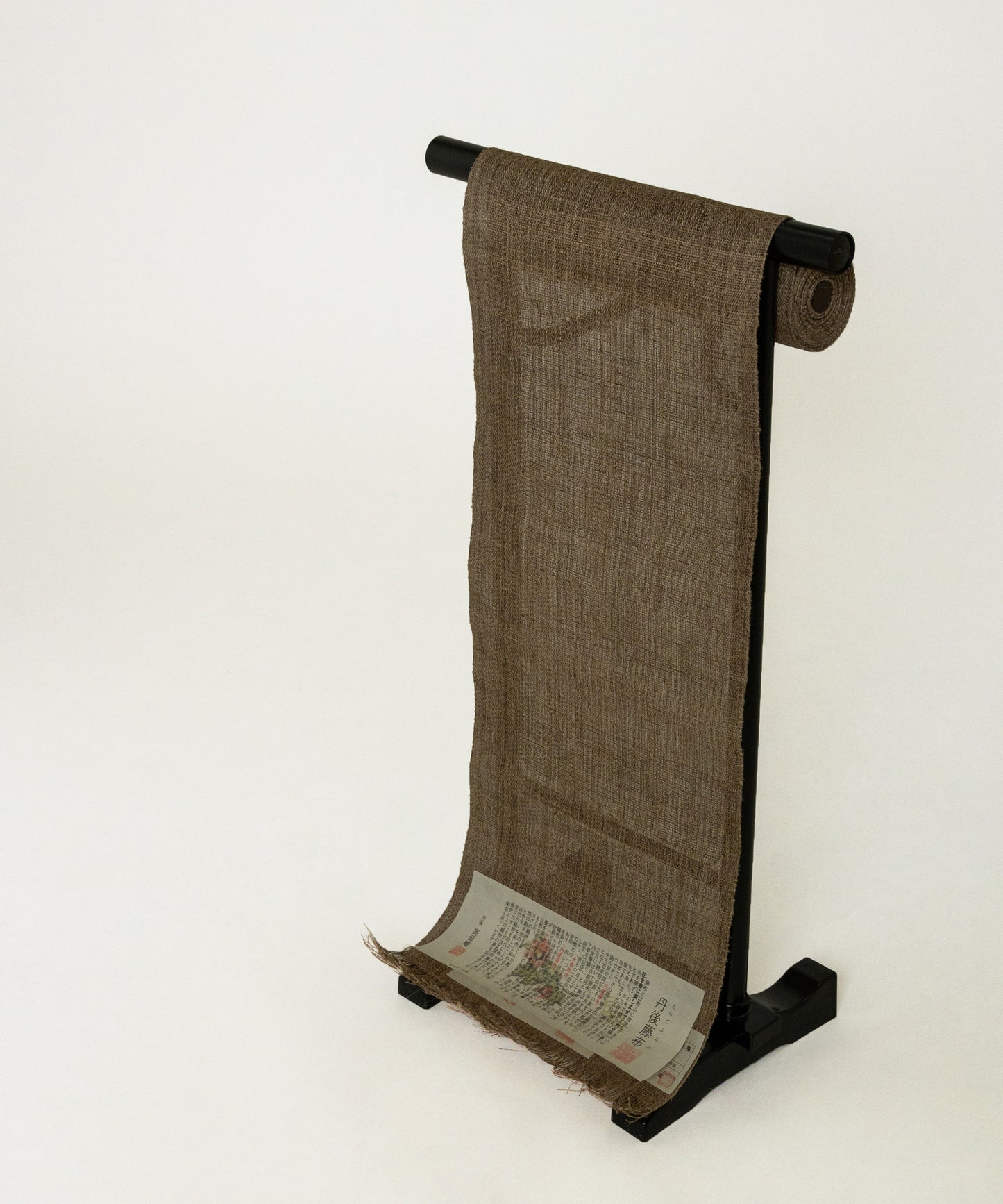 丹後藤布八寸名古屋帯 小西暢子制作 椿の花弁染め「木春無地」　＊価格はお気軽にお問い合わせくださいませ＊