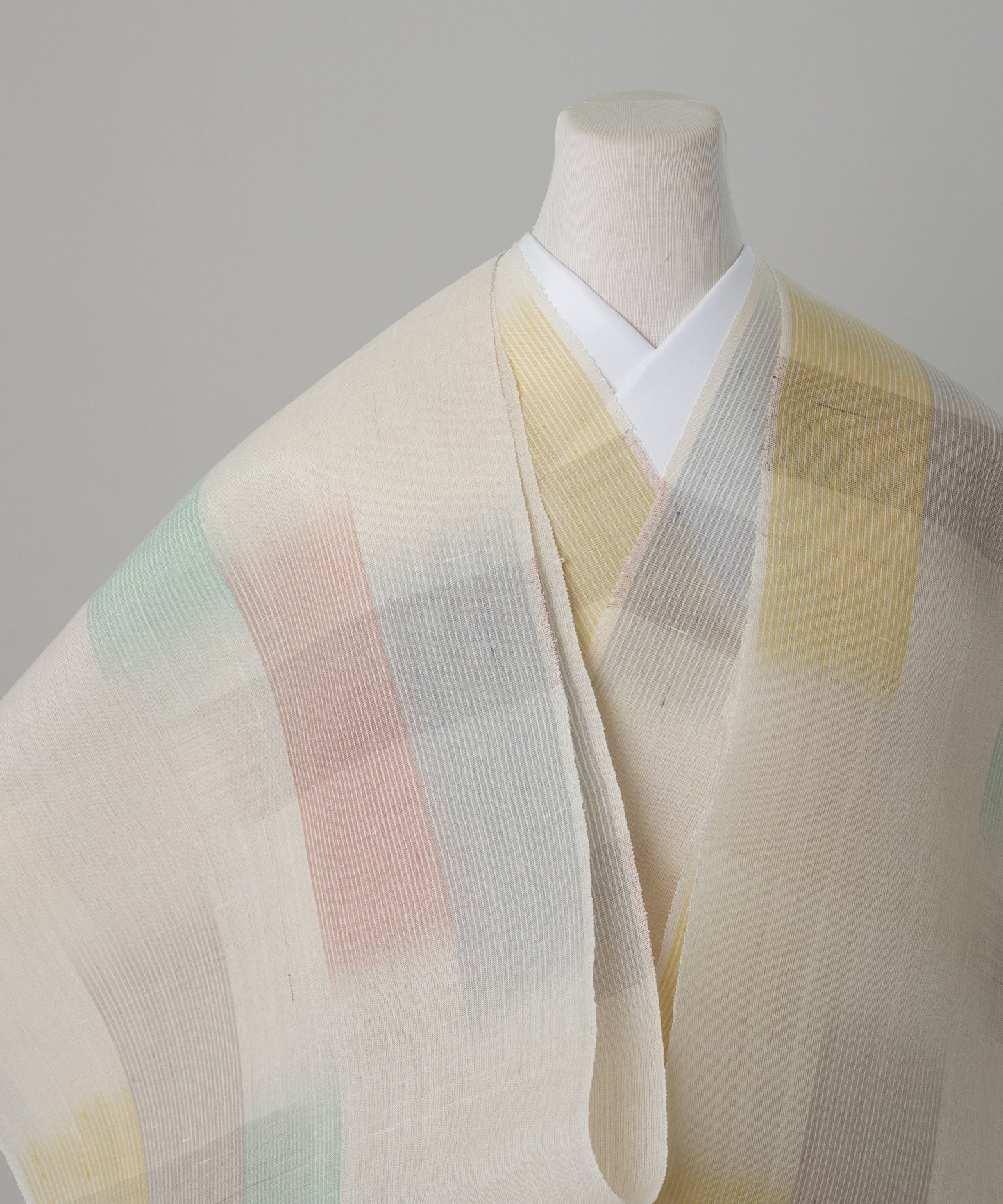 夏赤城着尺市松柄 「パステル」