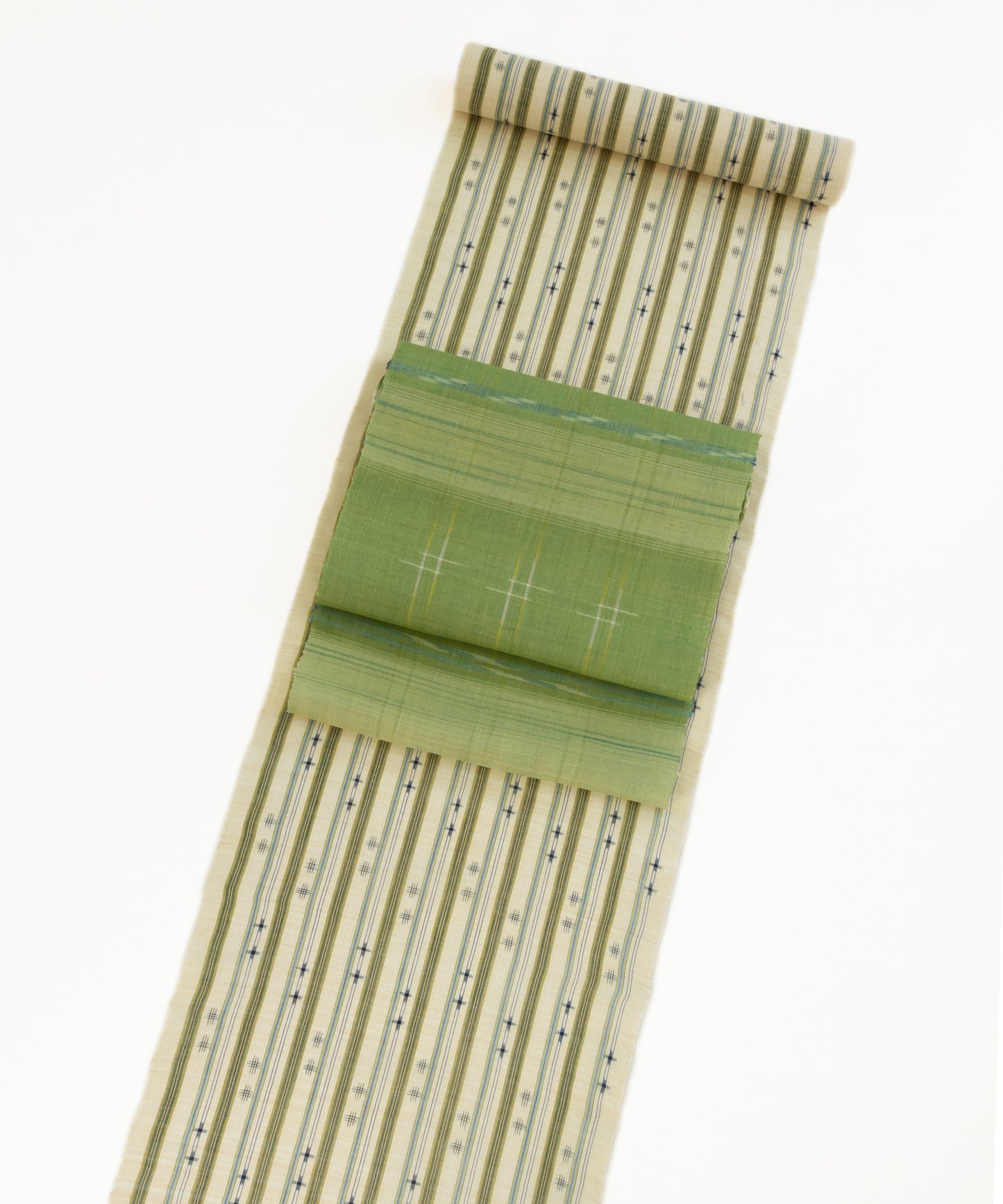 Genuine hemp ancient Echigo Jofu "Mosquito Kasuri" 