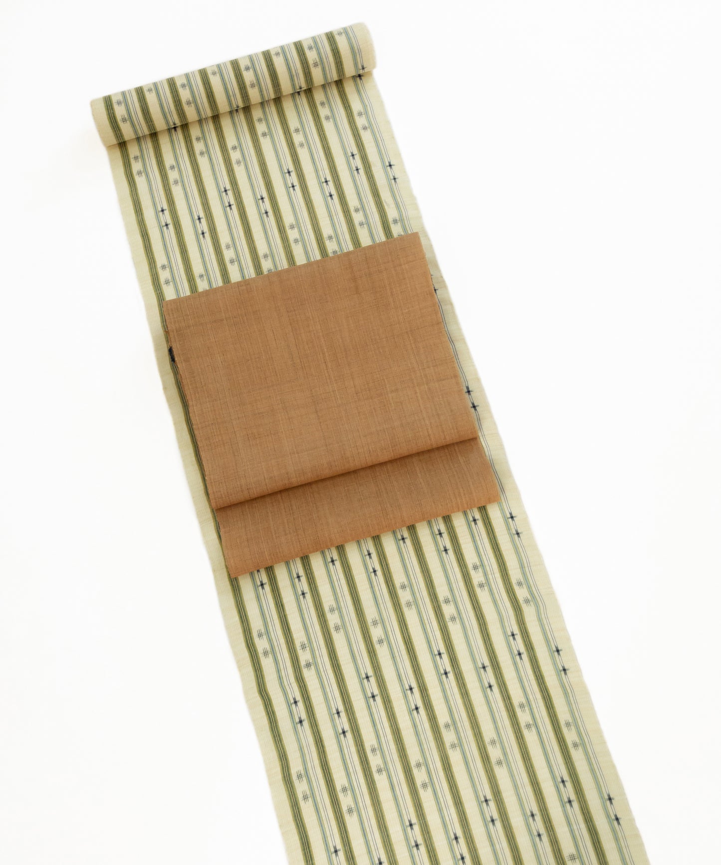 Genuine hemp ancient Echigo Jofu "Mosquito Kasuri" 
