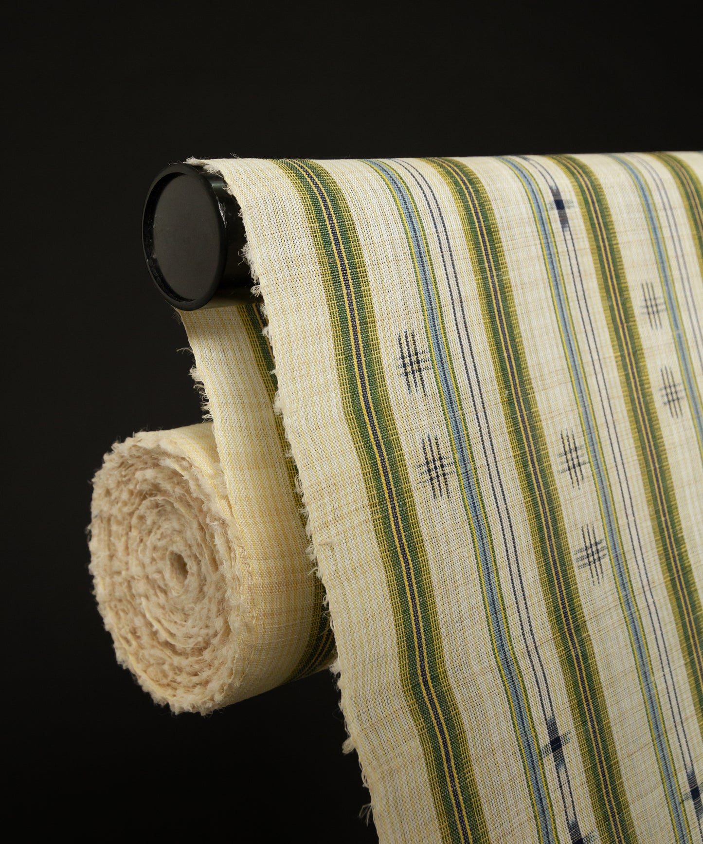 Genuine hemp ancient Echigo Jofu "Mosquito Kasuri" 