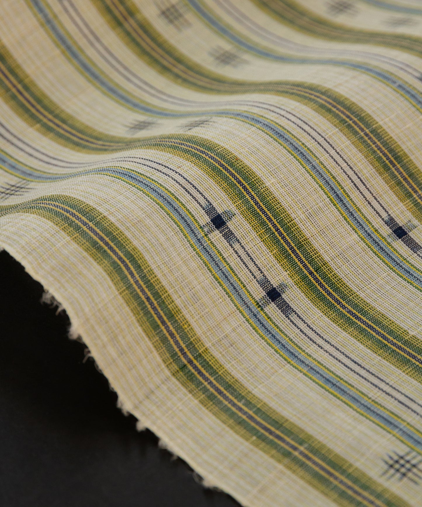 Genuine hemp ancient Echigo Jofu "Mosquito Kasuri" 
