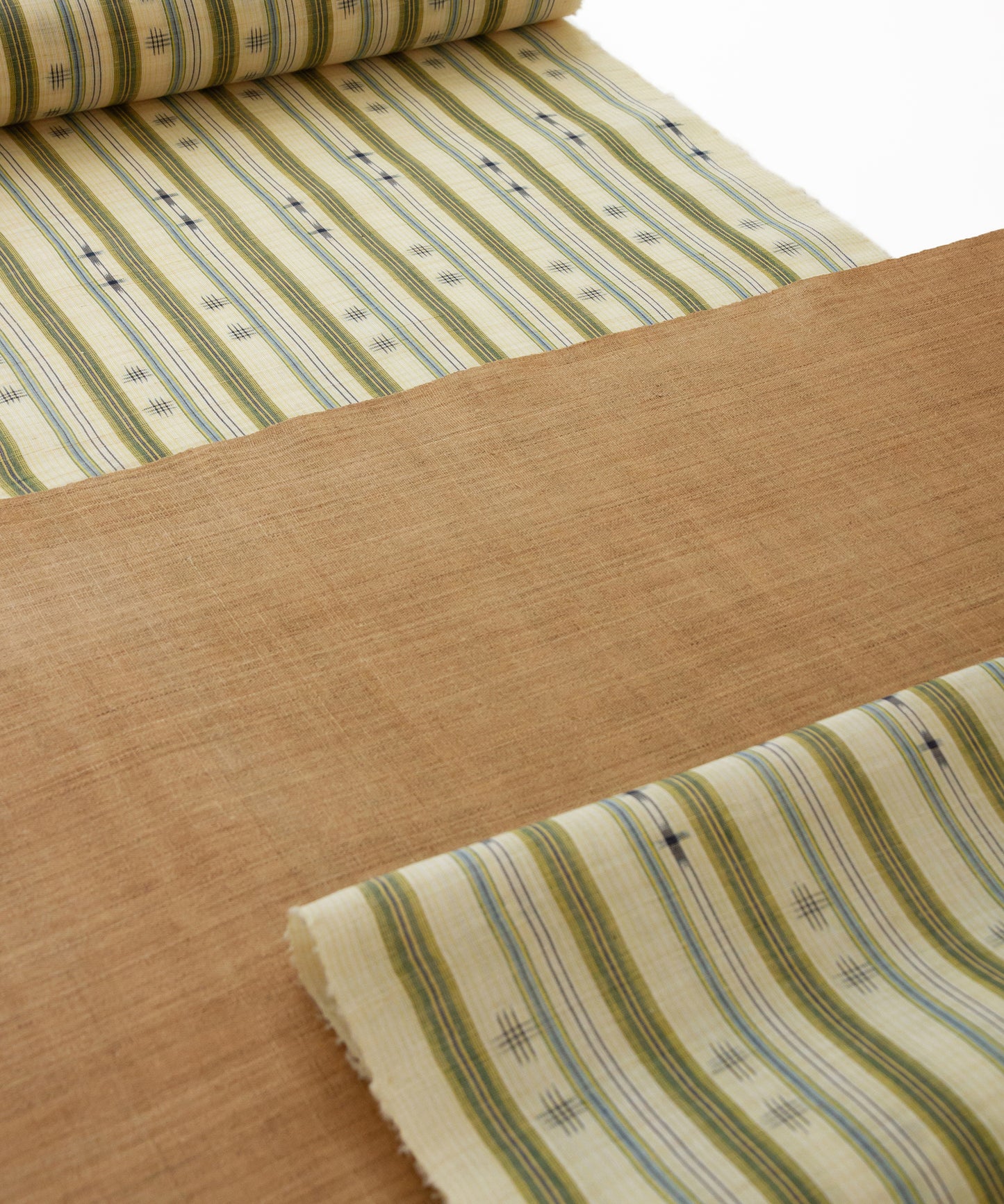 Genuine hemp ancient Echigo Jofu "Mosquito Kasuri" 