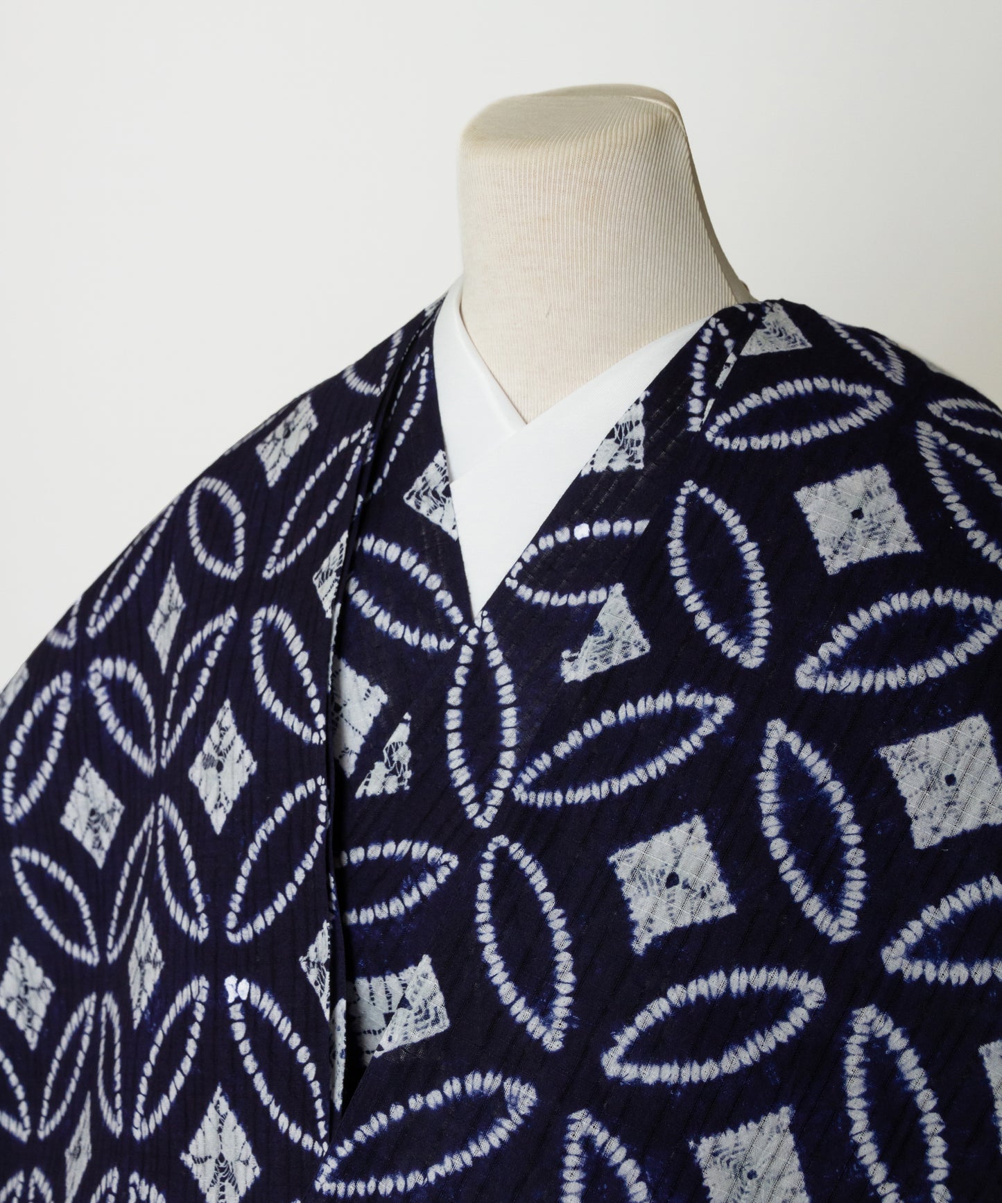 有松鳴海絞り 縫い巻上げ絞り「総七宝」