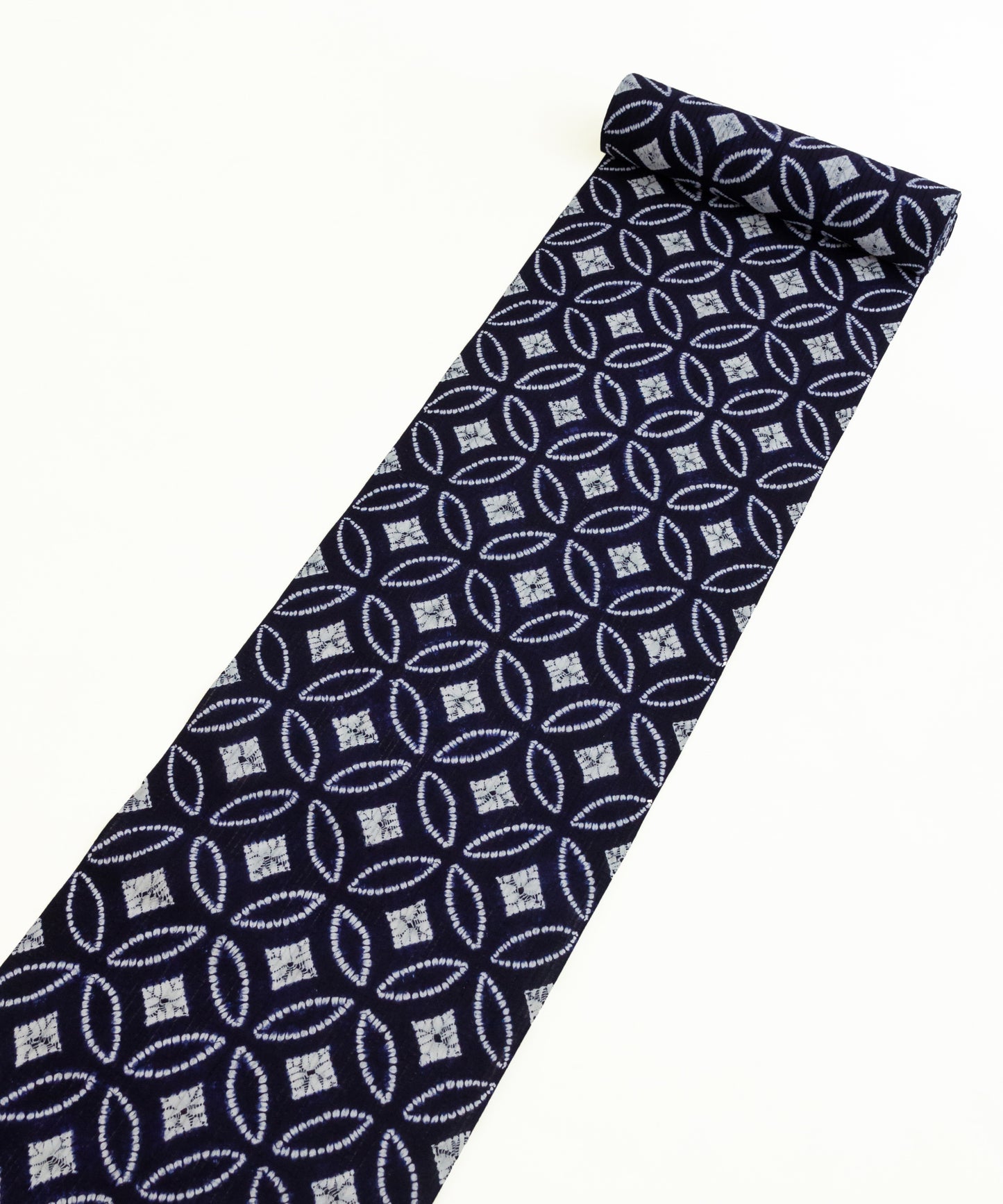 有松鳴海絞り 縫い巻上げ絞り「総七宝」