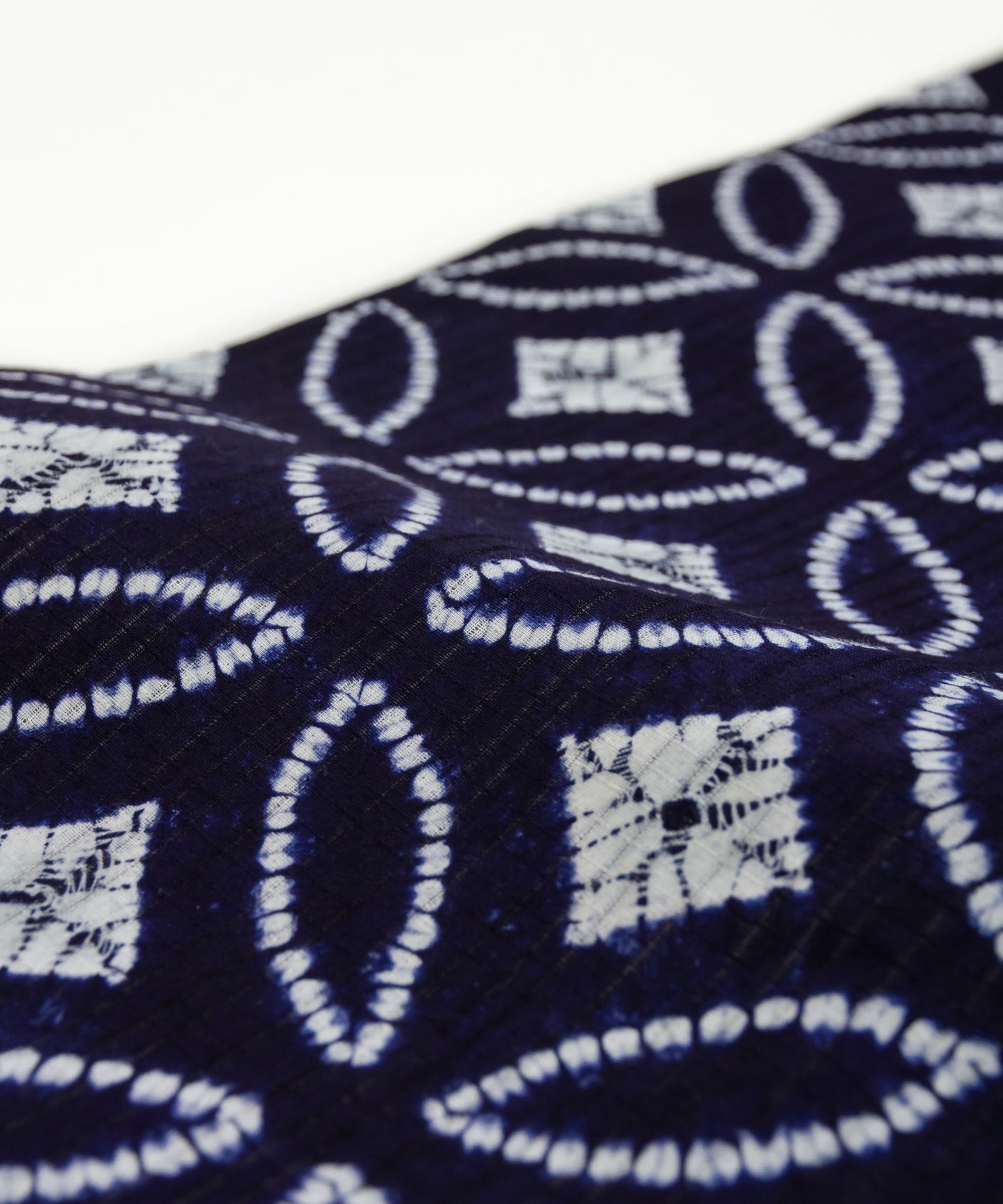 有松鳴海絞り 縫い巻上げ絞り「総七宝」