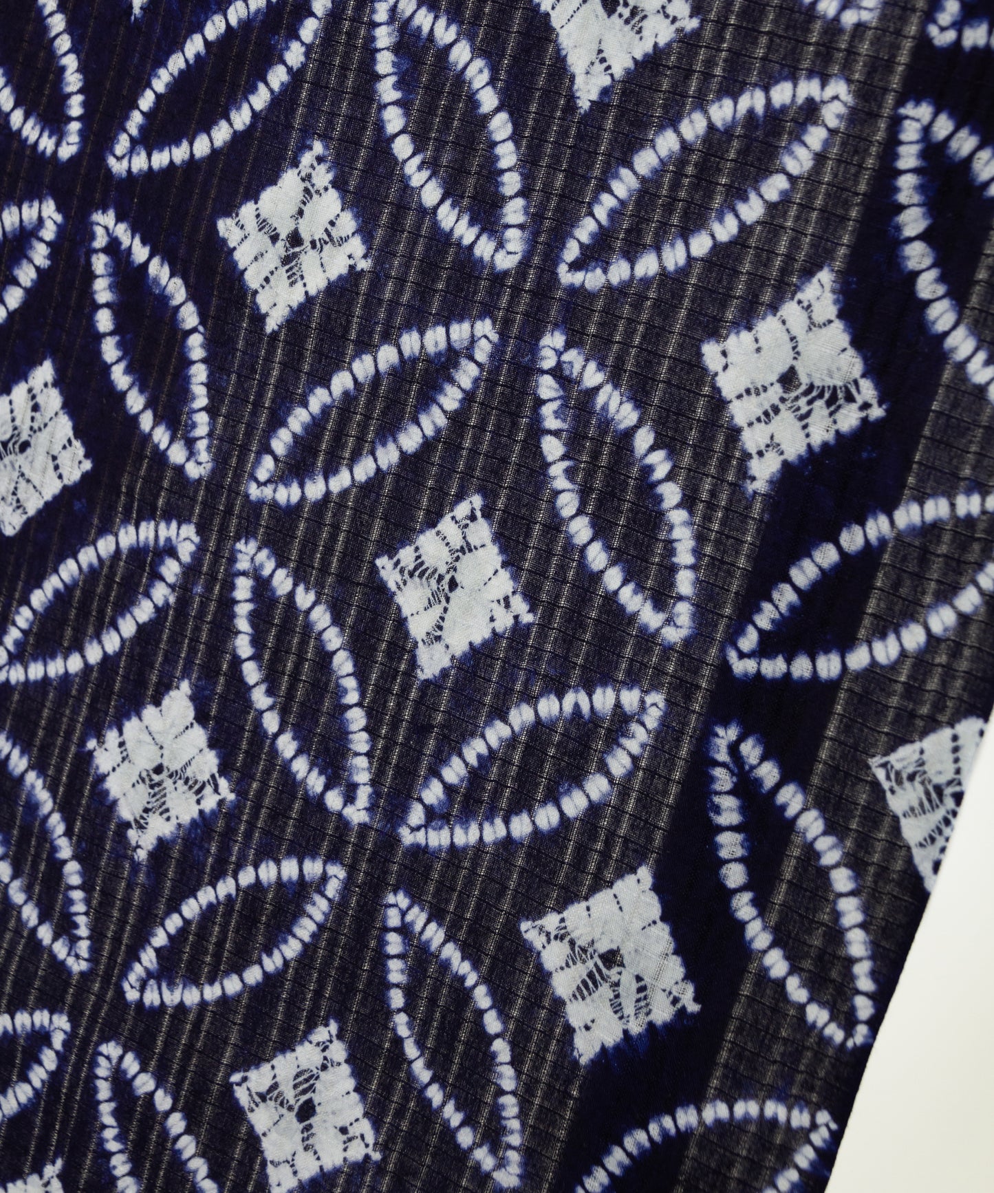 有松鳴海絞り 縫い巻上げ絞り「総七宝」