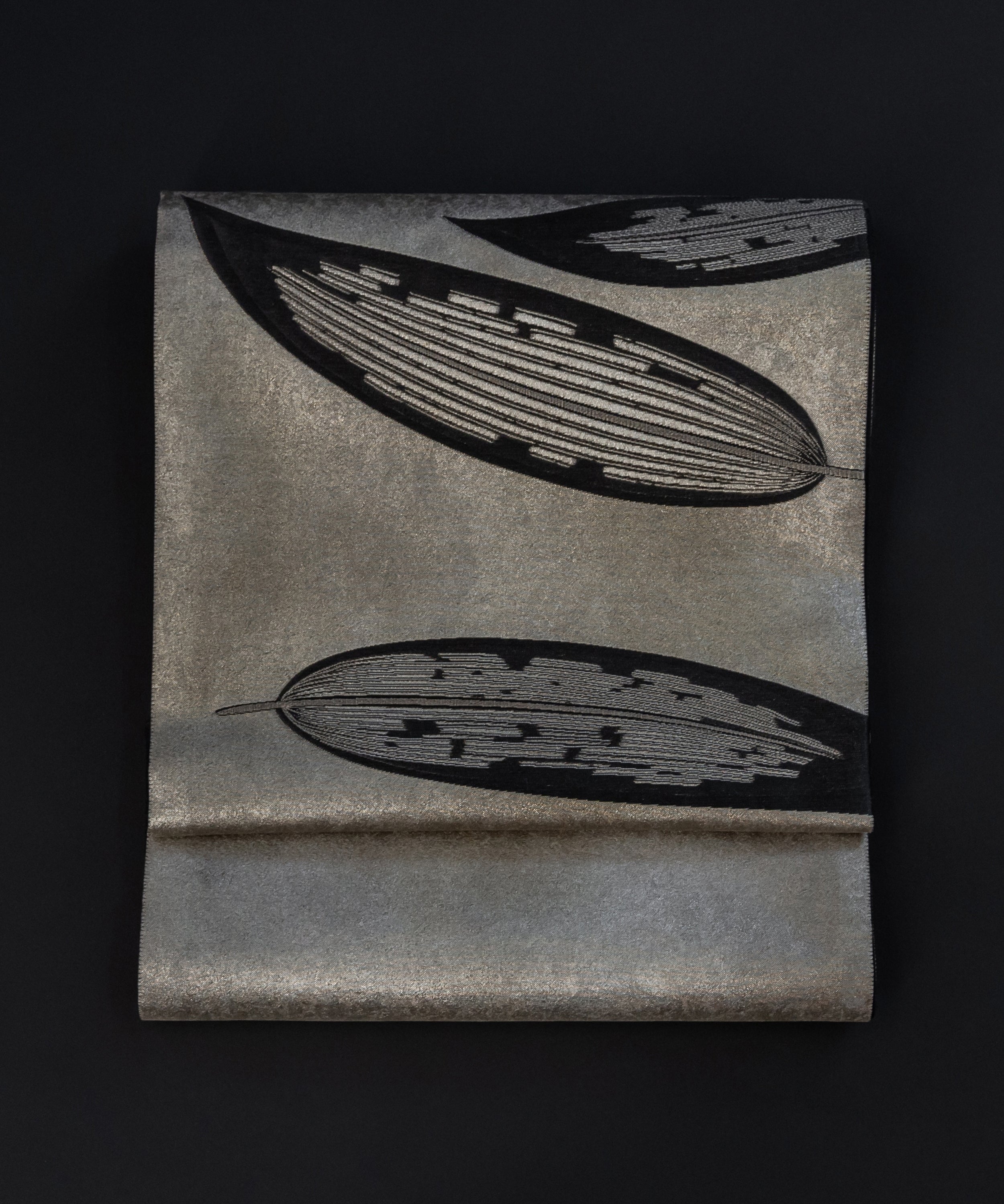 誉田屋源兵衛 摺箔袋帯「韮山笹」※価格はお問い合わせくださいませ