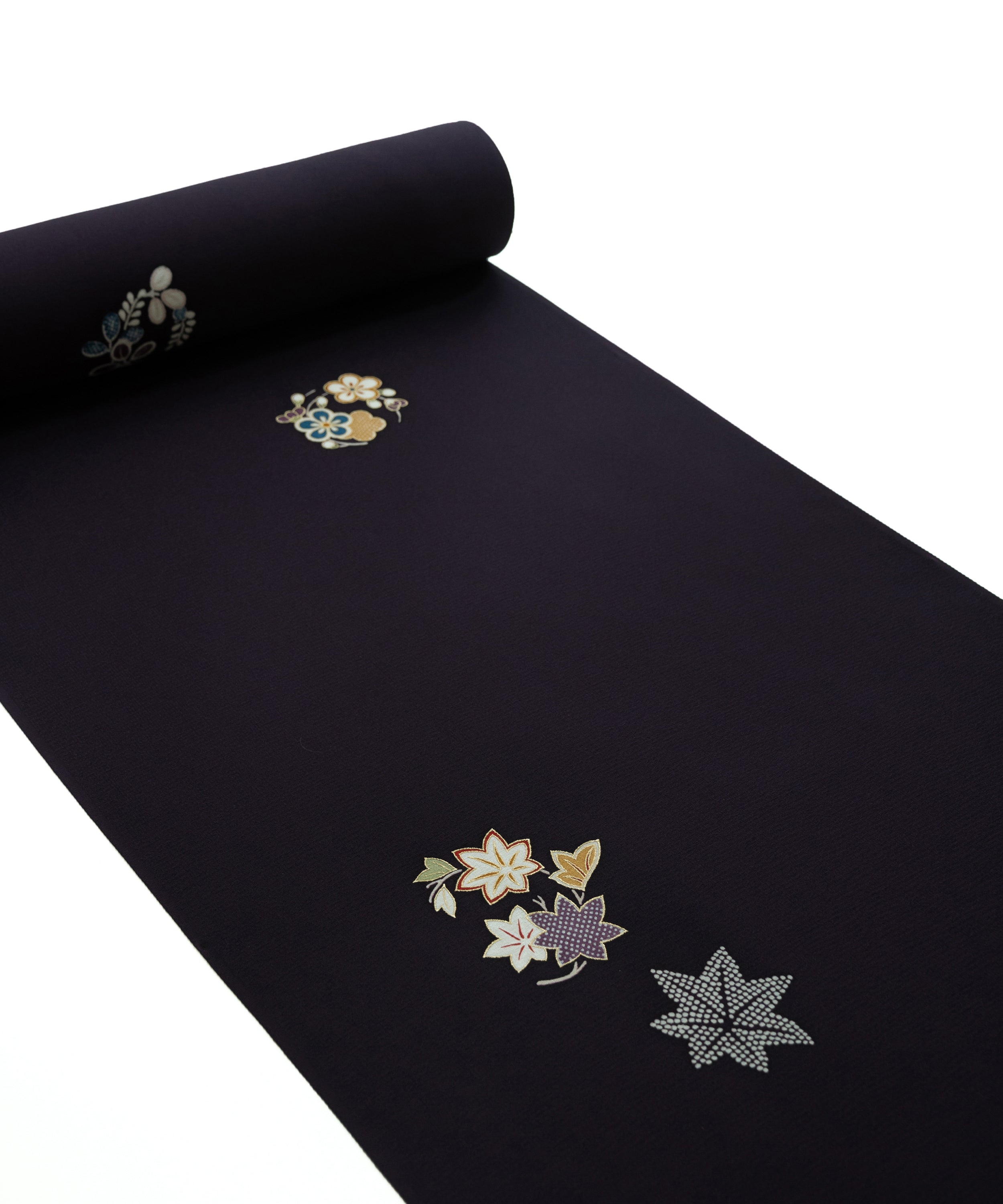 正絹小紋　飛び柄　ピンク　抽象花柄 正絹小紋 飛び柄 ピンク 抽象花柄