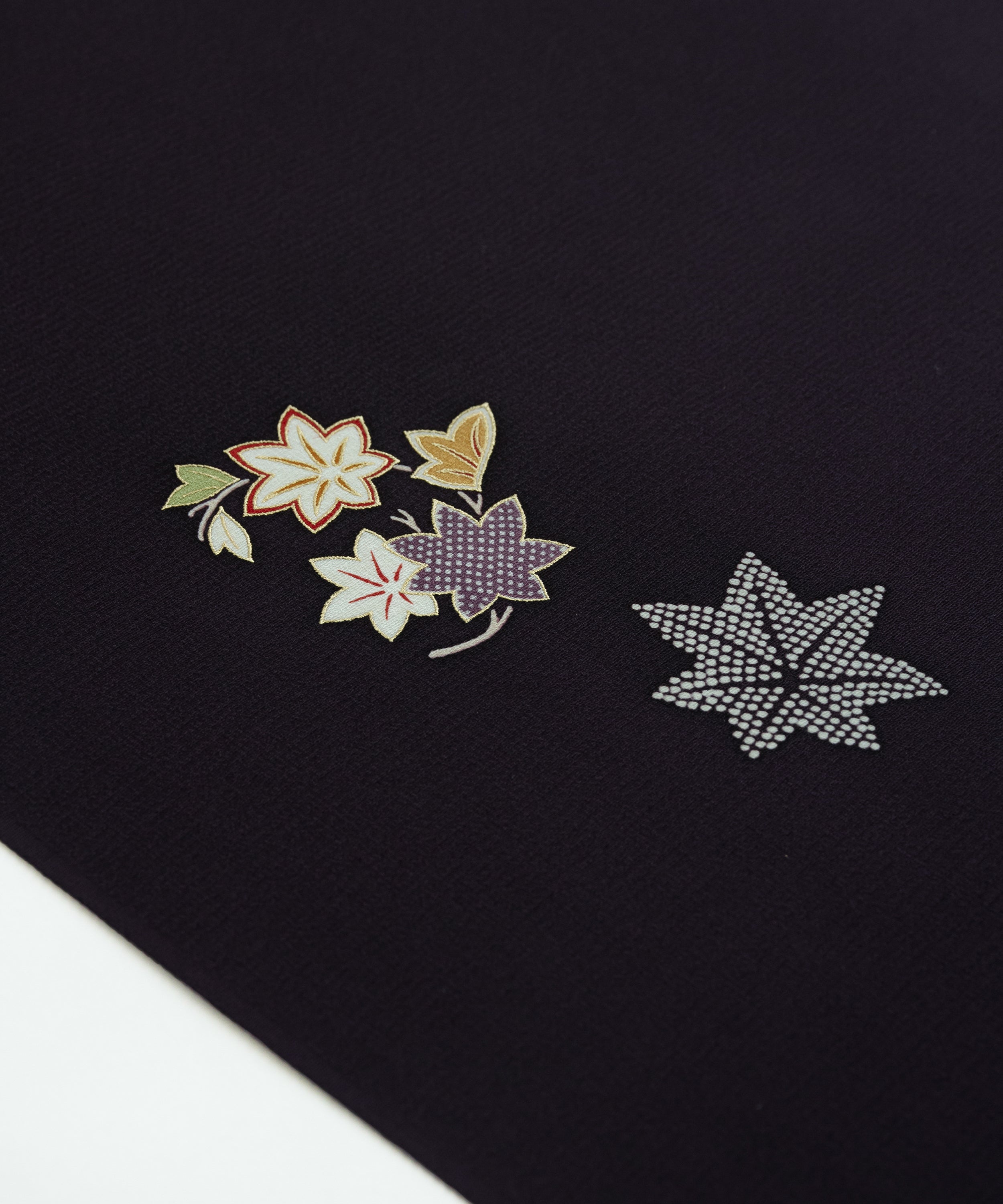 いとしの小紋＊】小付けの刺繍小紋 ライトイエロー 四季花 宝物 吉祥文