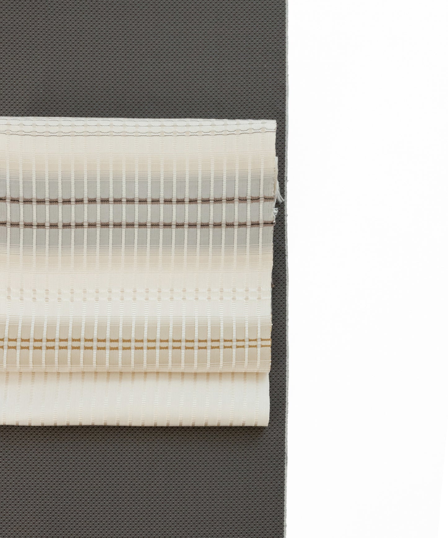 藤山千春 吉野間道九寸名古屋帯 「経緯吉野格子」