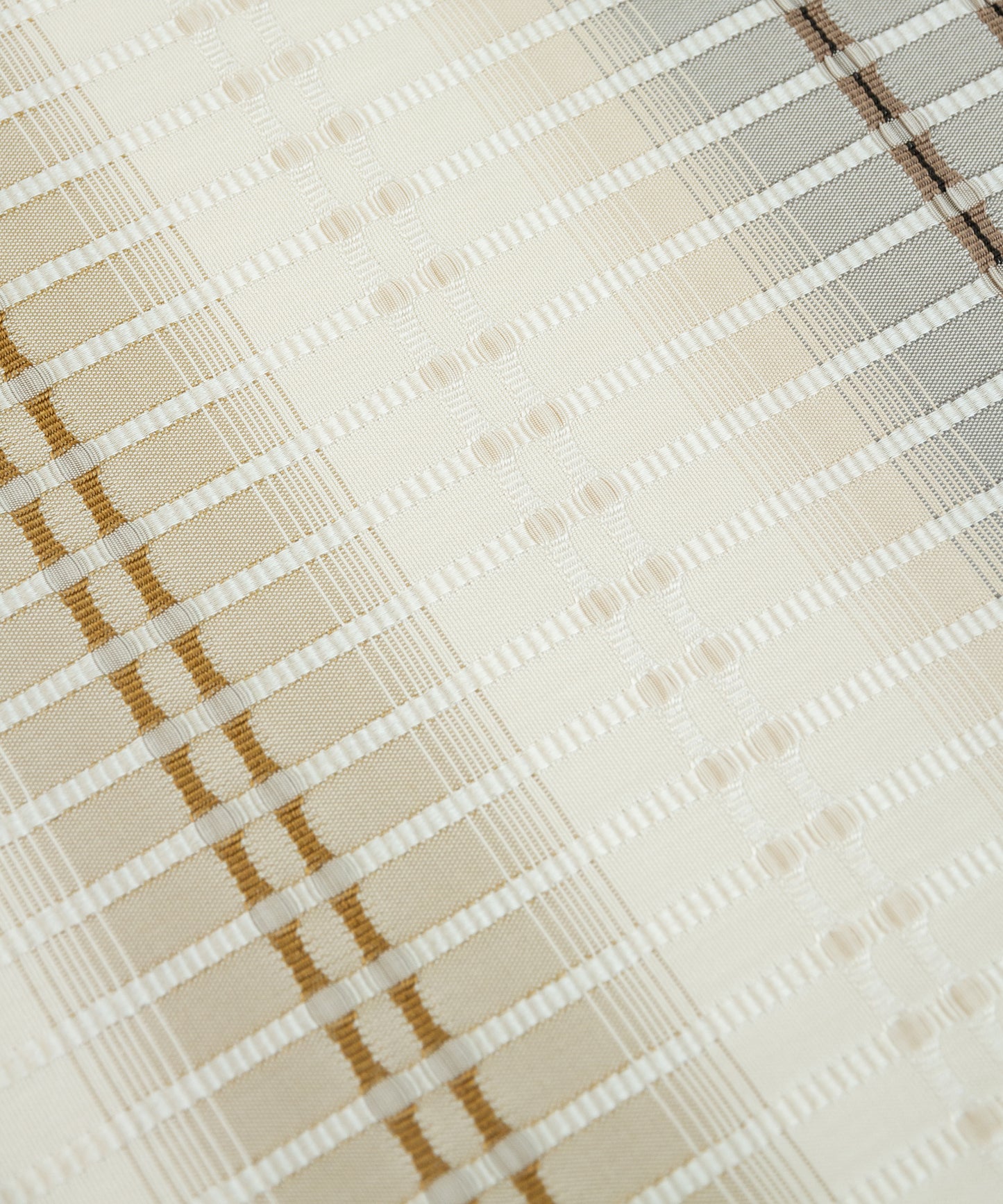 藤山千春 吉野間道九寸名古屋帯 「経緯吉野格子」