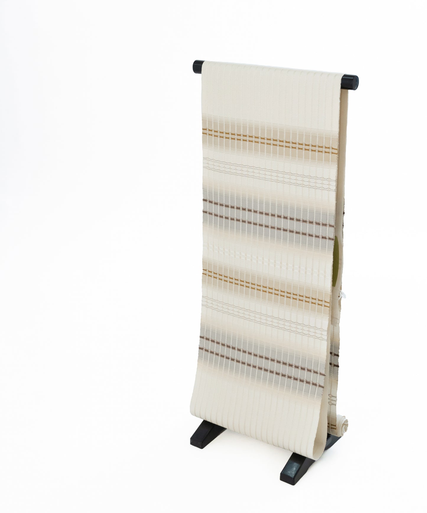 藤山千春 吉野間道九寸名古屋帯 「経緯吉野格子」