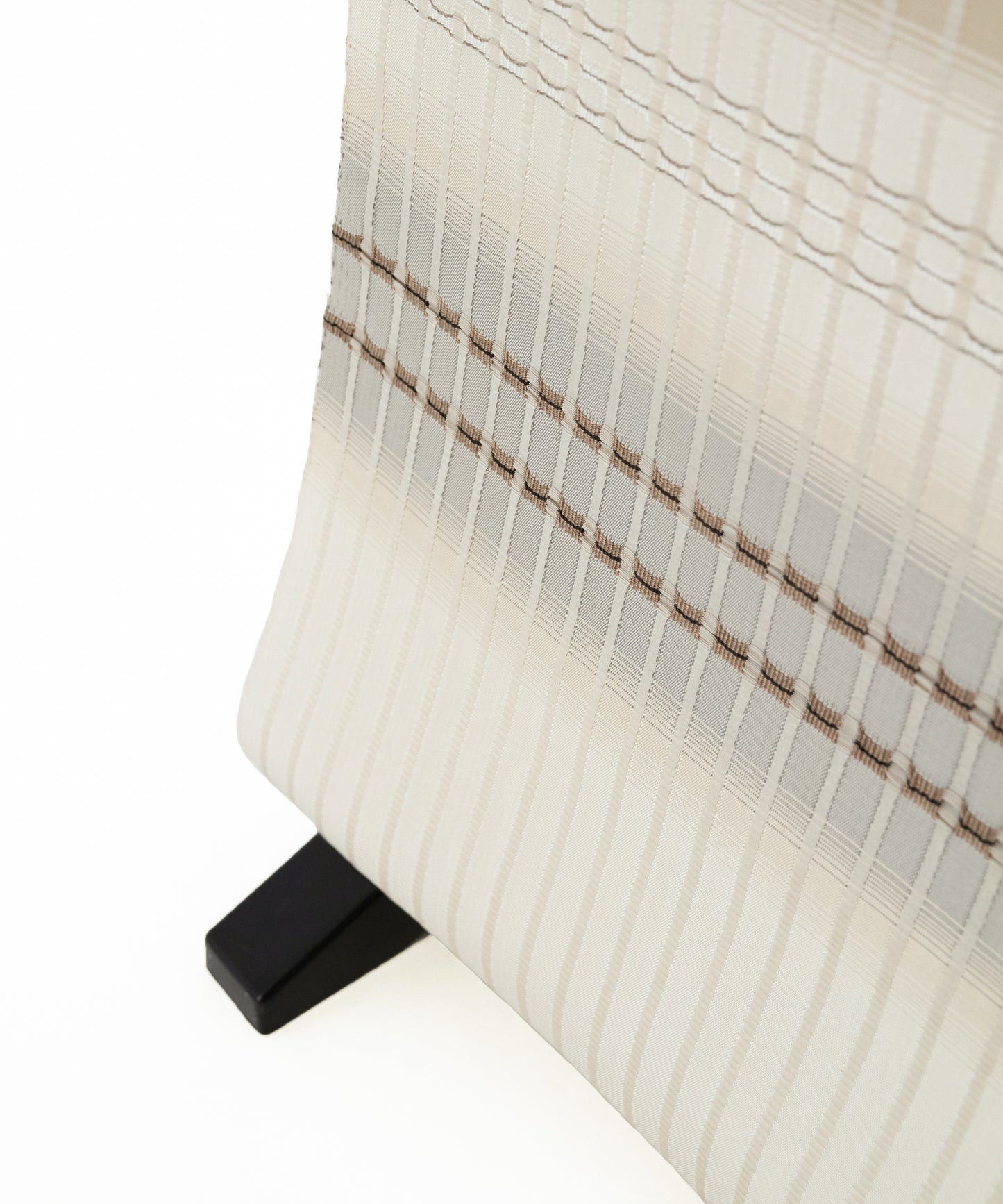 藤山千春 吉野間道九寸名古屋帯 「経緯吉野格子」