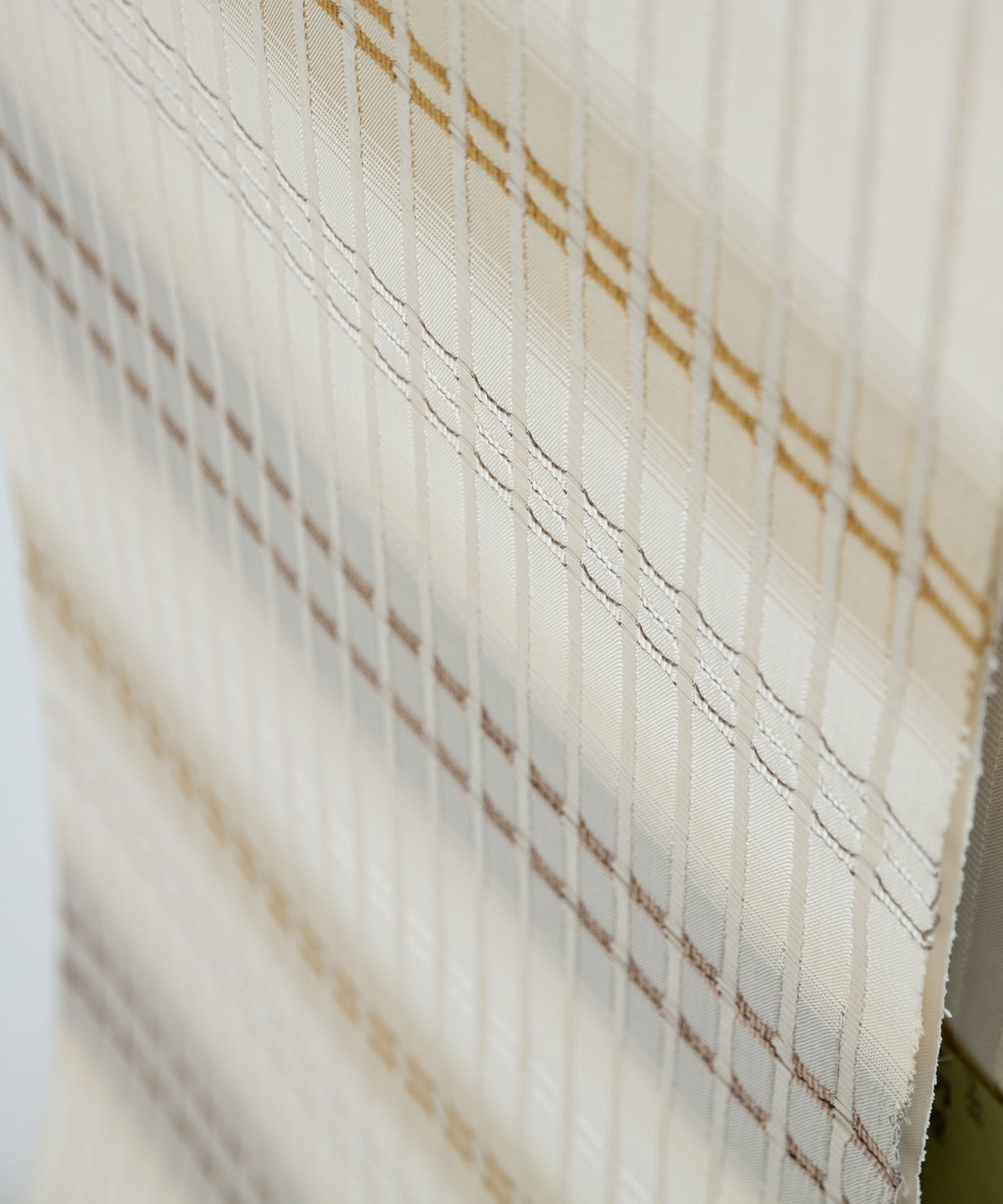 藤山千春 吉野間道九寸名古屋帯 「経緯吉野格子」