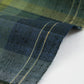 士乎路紬「青色緑色 暈し格子」