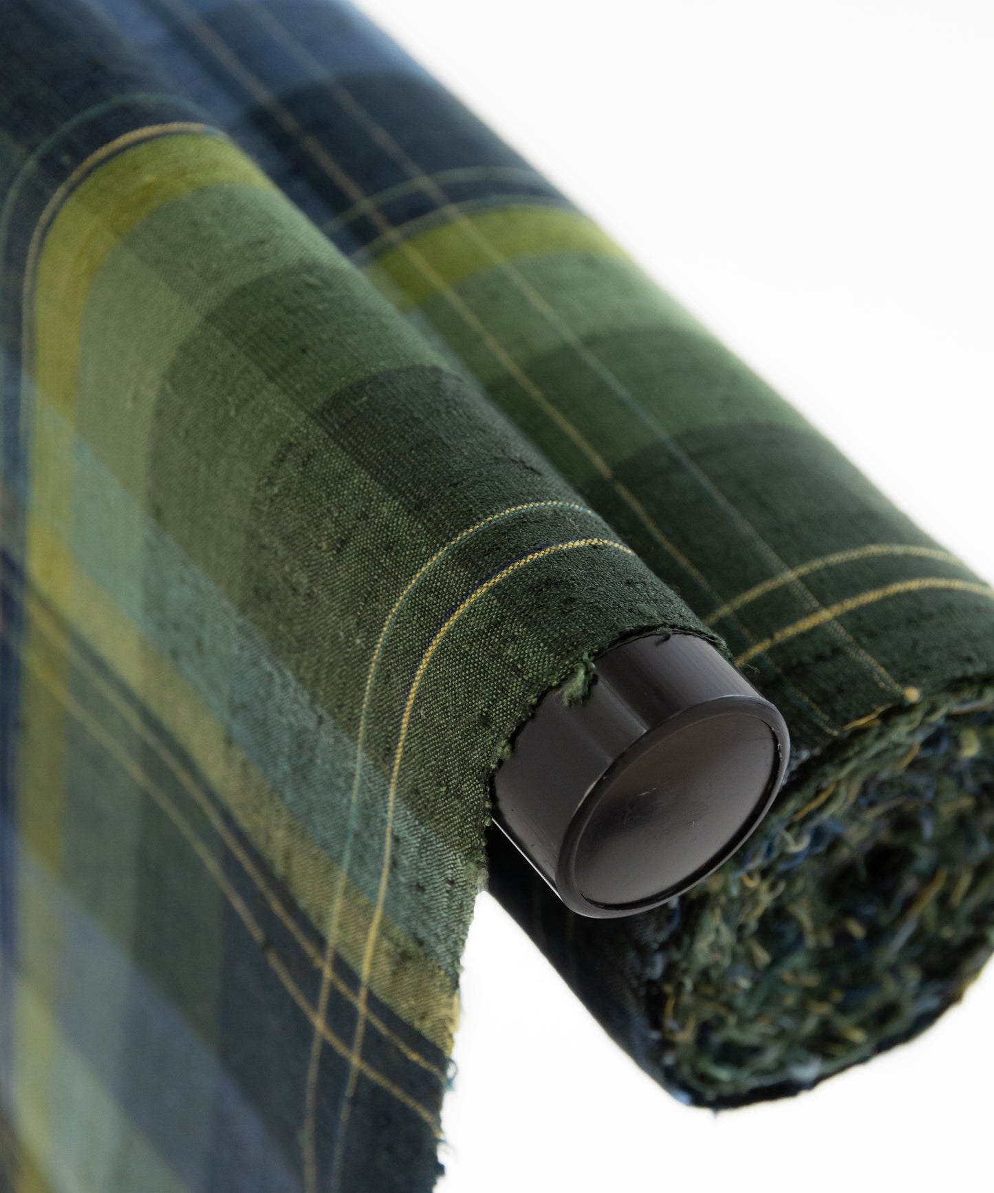 士乎路紬「青色緑色 暈し格子」